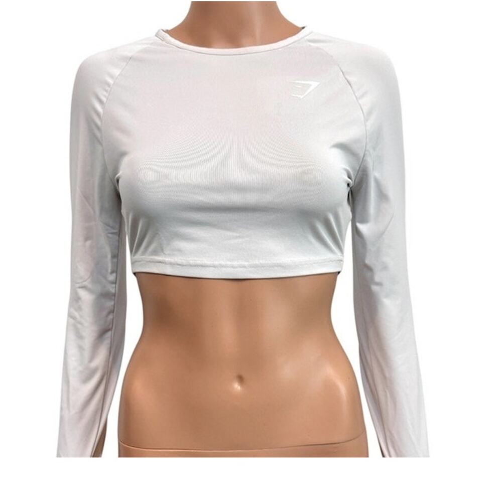 Gymshark XS mesh back active training crop top TLS2 3564